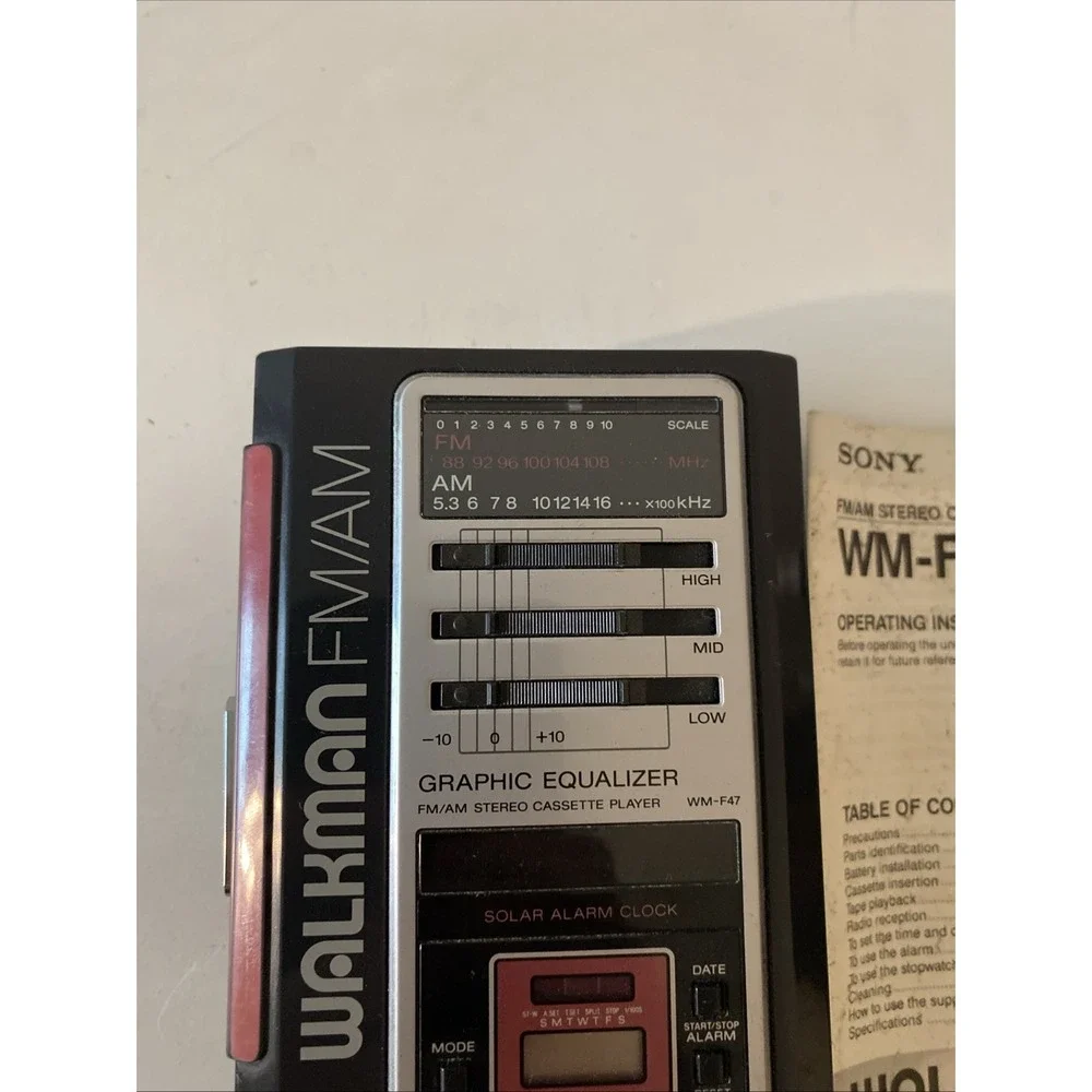 Sony Walkman WM-F47 Portable Stereo Cassette Player FM/AM Walkman, FOR REPAIR